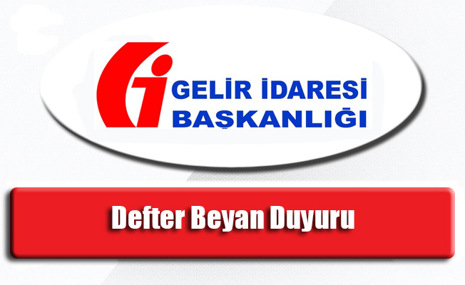 Defter Beyan Duyuru